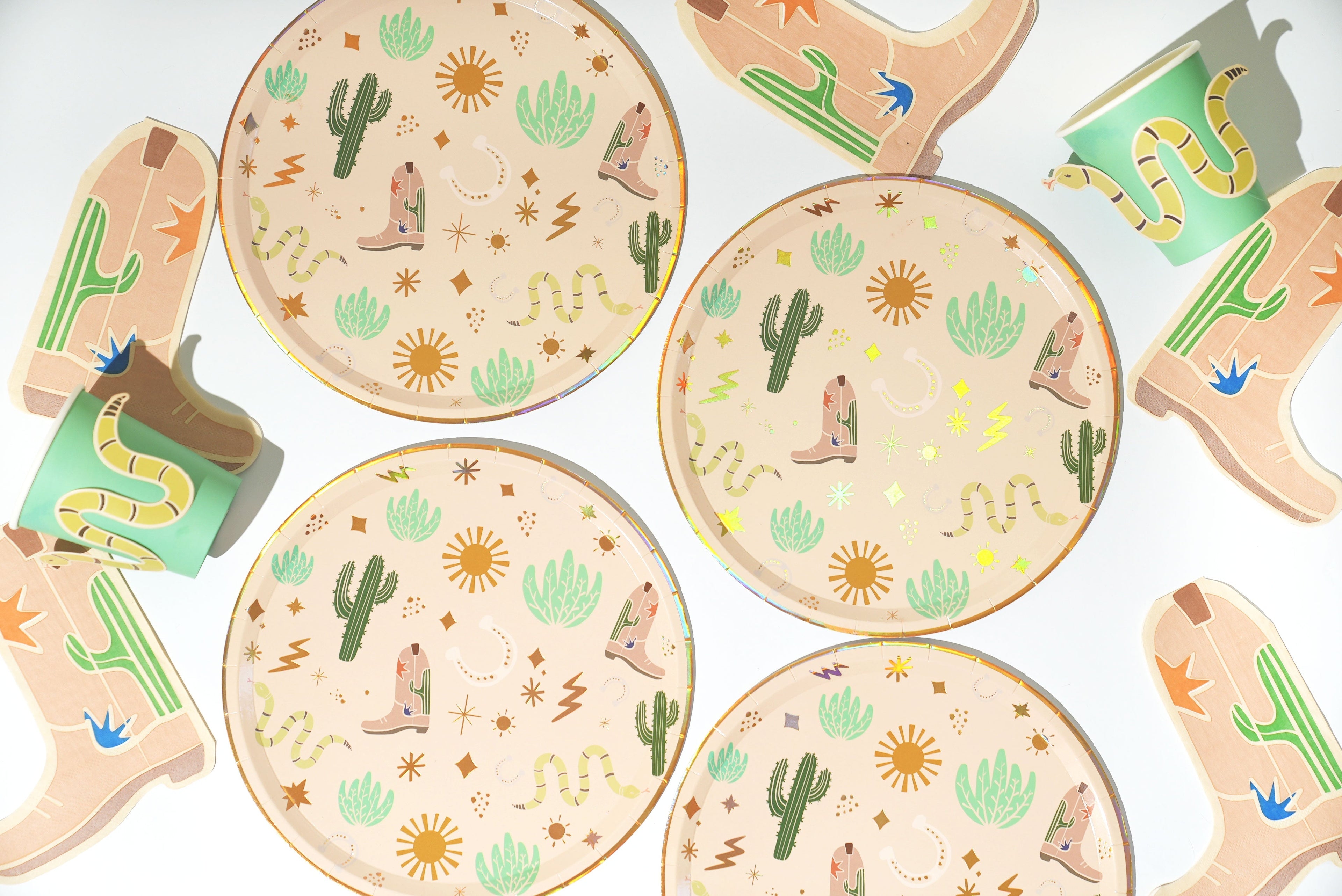 Western Birthday Party Supplies Pack - Serves 12