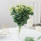 Eucalyptus Leaves Artificial Plants for Wedding Decor & Outdoor Christmas Wreaths