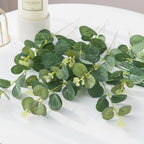 Eucalyptus Leaves Artificial Plants for Wedding Decor & Outdoor Christmas Wreaths