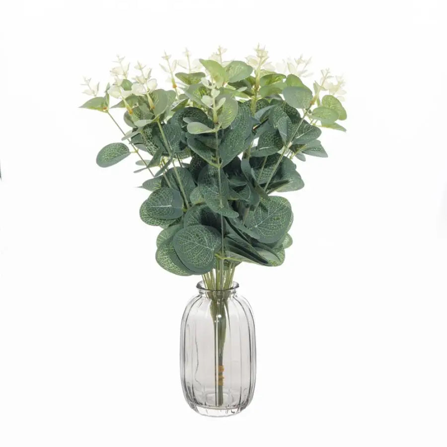 Eucalyptus Leaves Artificial Plants for Wedding Decor & Outdoor Christmas Wreaths