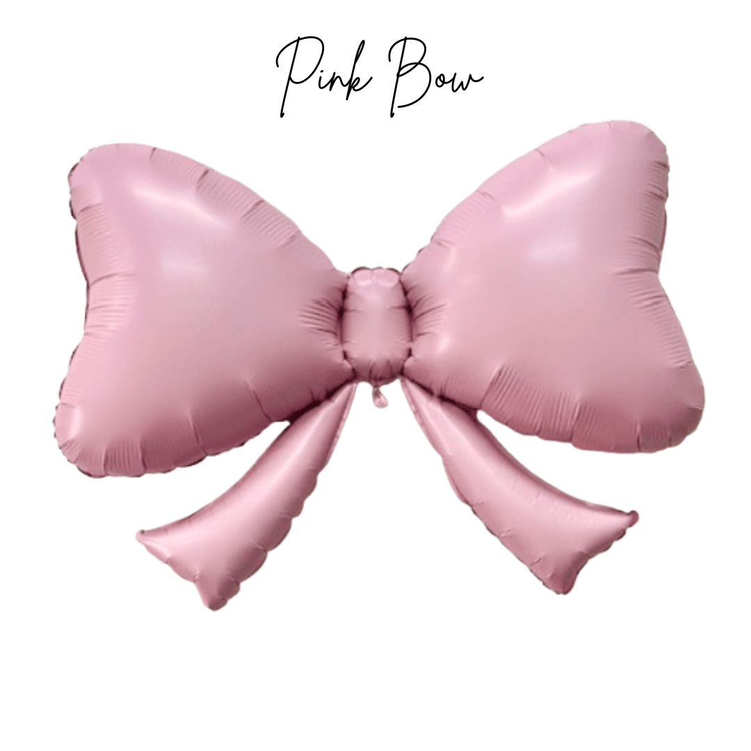 Pink Bow Balloon – 40" Foil Balloon Secondary image