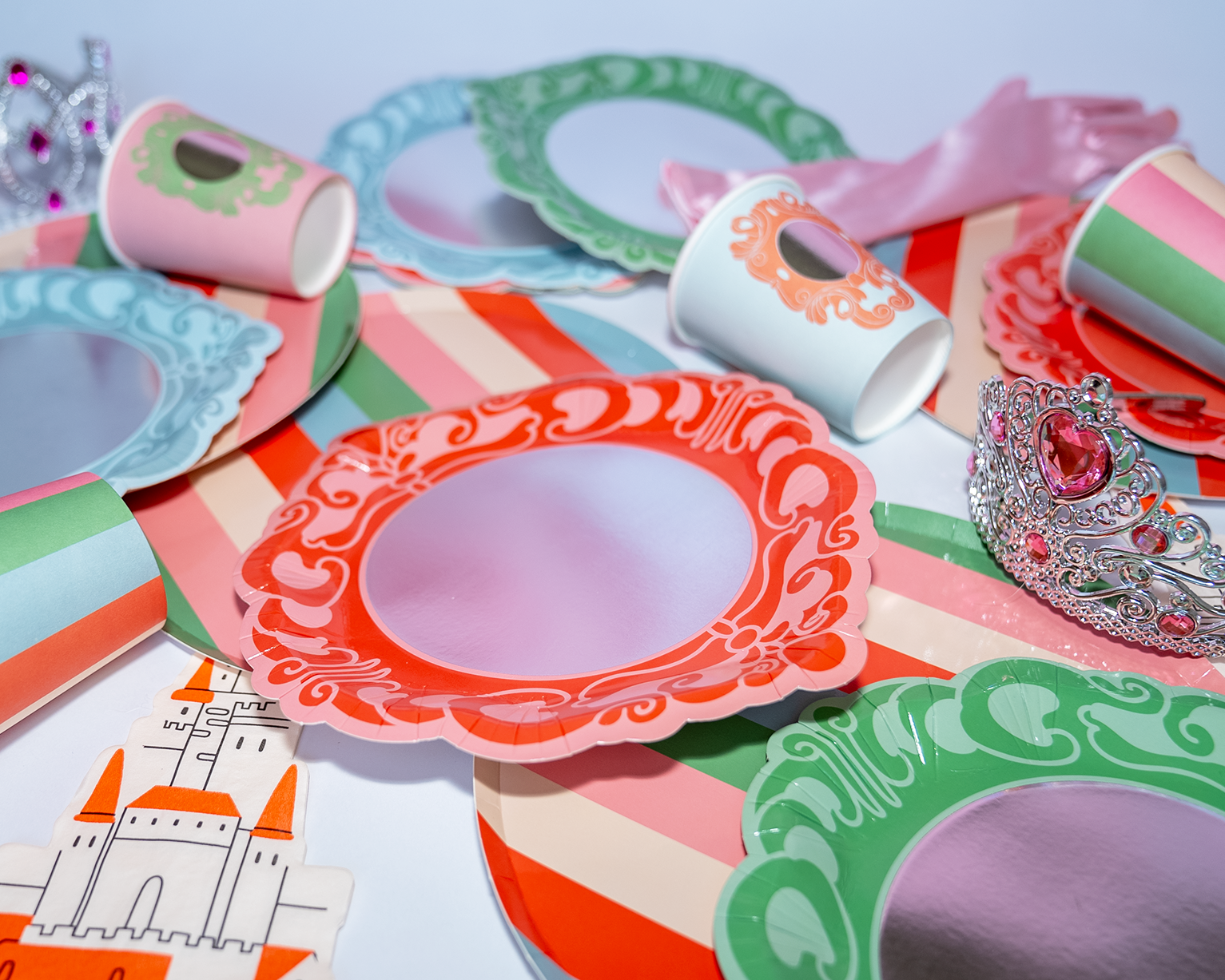 Princess Party Pack - Serves 12 Royal Princess Theme Tableware Kit