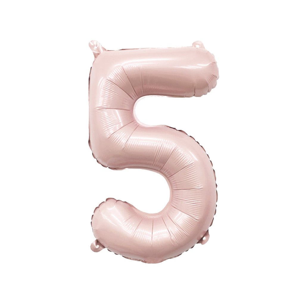 Blush Number Balloon | 32" Giant Pink Foil | Numbers 0-9