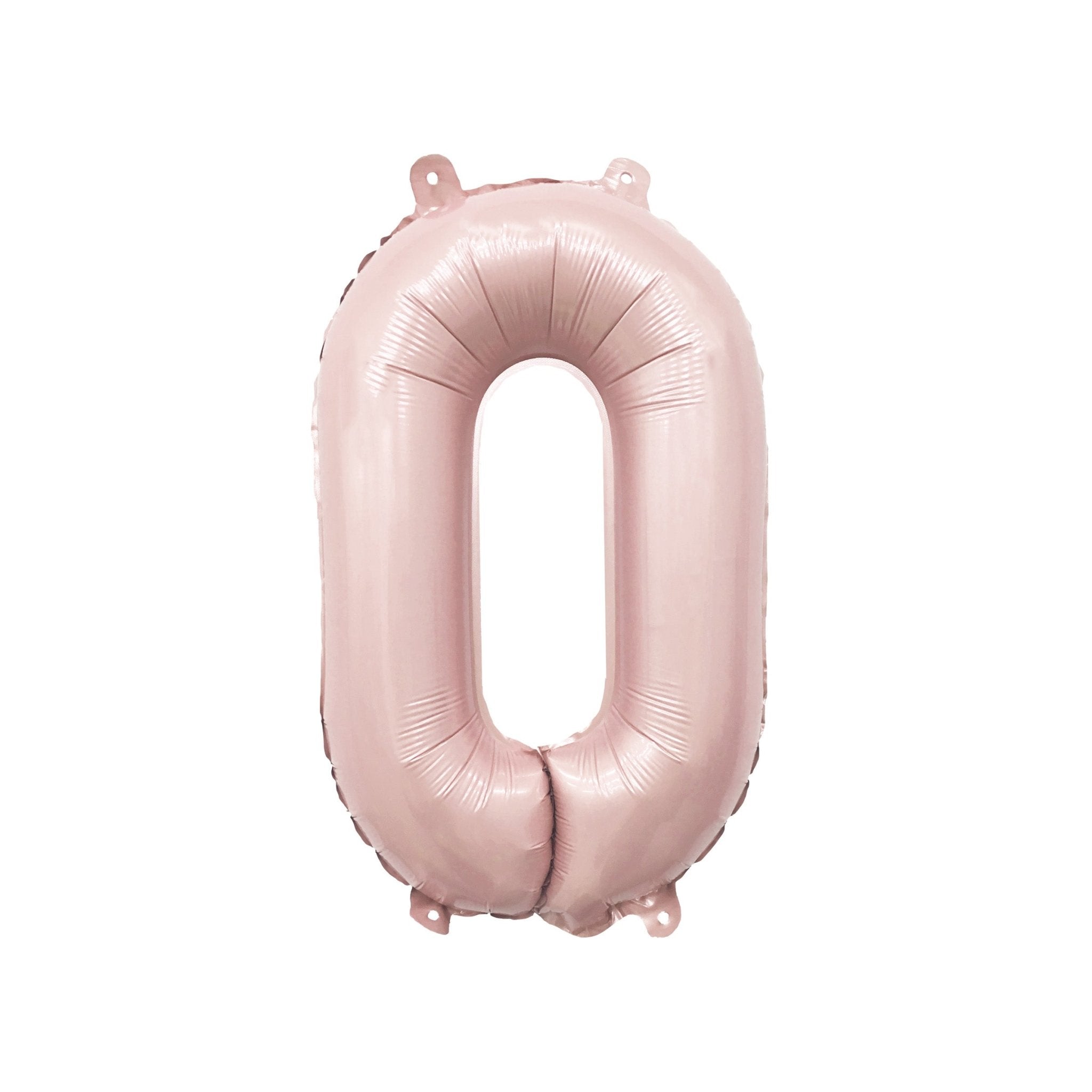Blush Number Balloon | 32" Giant Pink Foil | Numbers 0-9