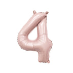 Blush Number Balloon | 32" Giant Pink Foil | Numbers 0-9