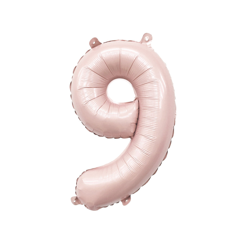 Blush Number Balloon | 32" Giant Pink Foil | Numbers 0-9
