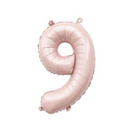 Blush Number Balloon | 32" Giant Pink Foil | Numbers 0-9
