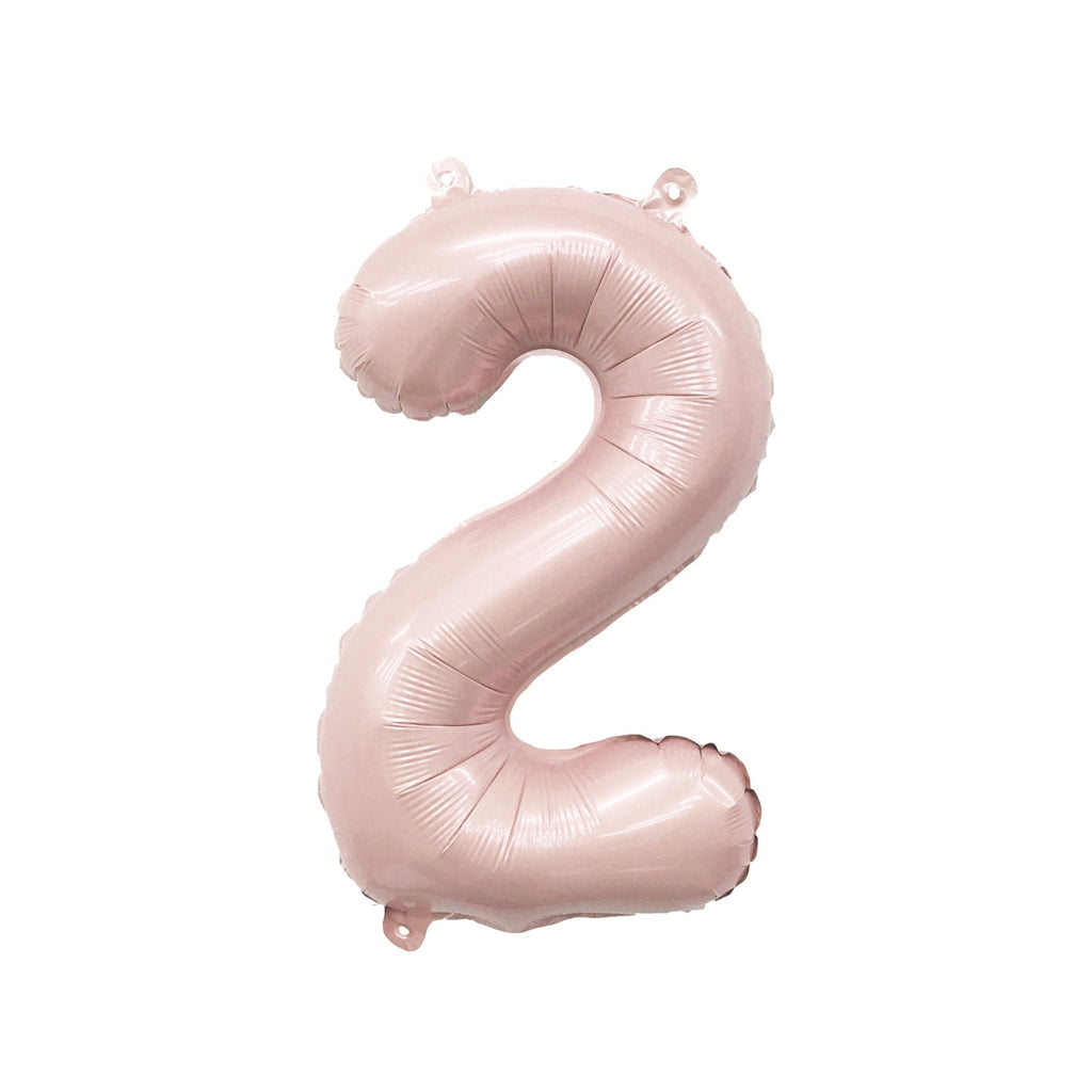 Blush Number Balloon | 32" Giant Pink Foil | Numbers 0-9