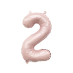 Blush Number Balloon | 32" Giant Pink Foil | Numbers 0-9