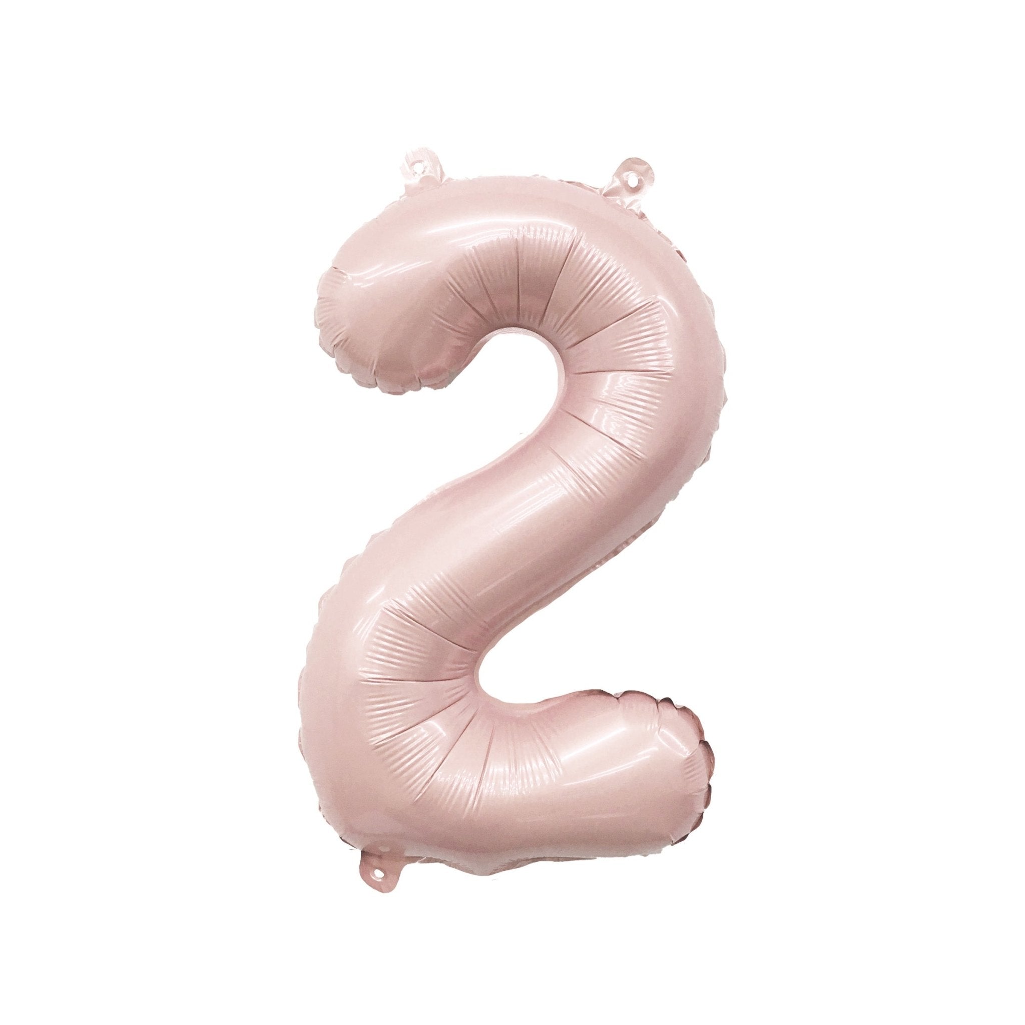 Blush Number Balloon | 32" Giant Pink Foil | Numbers 0-9