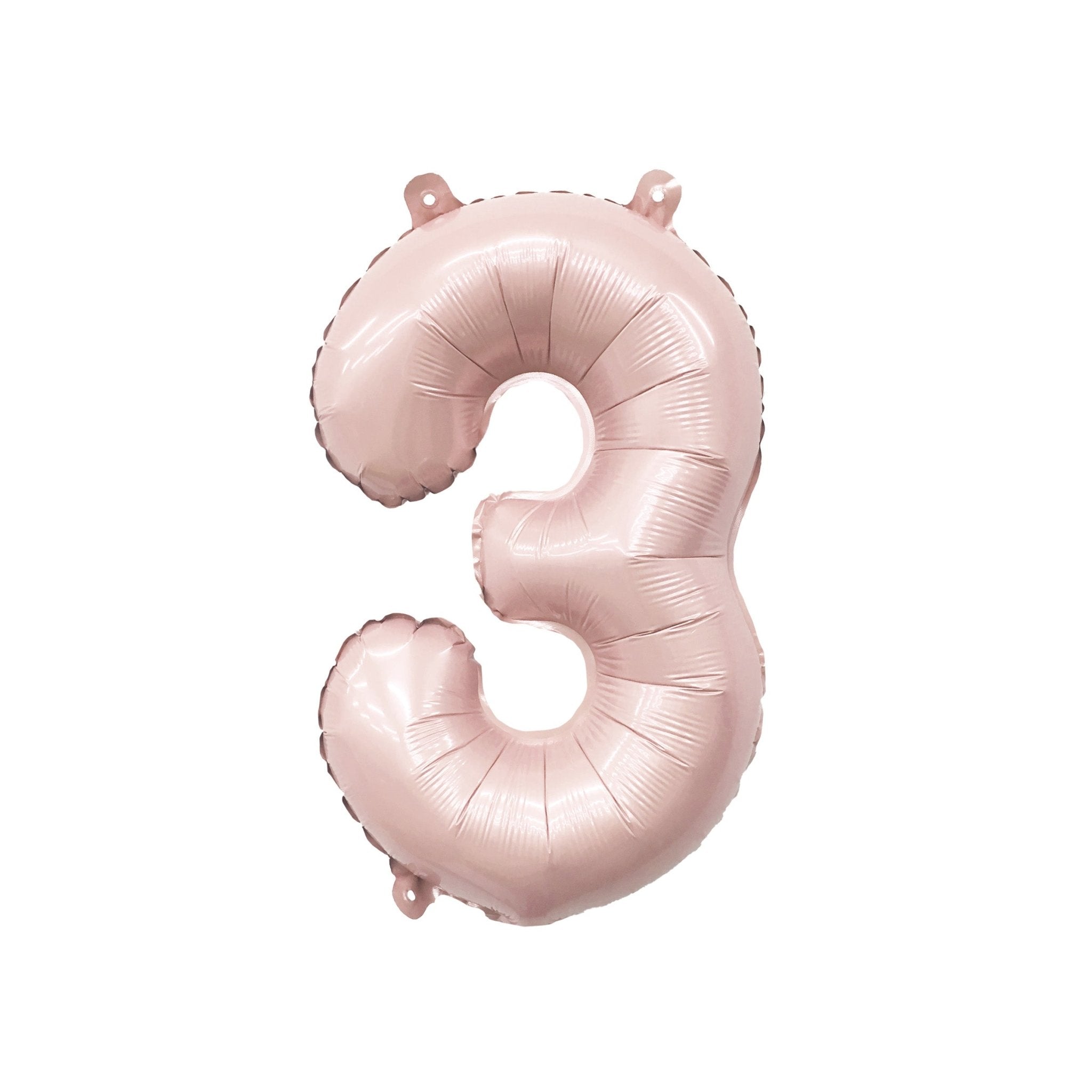 Blush Number Balloon | 32" Giant Pink Foil | Numbers 0-9