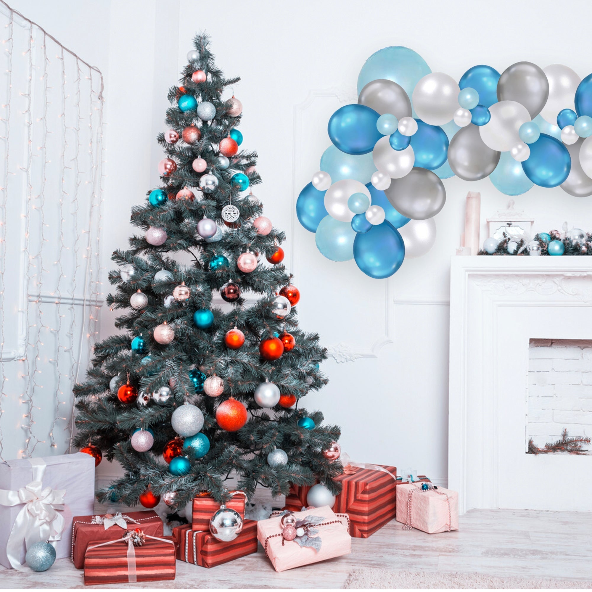 Winter Wonderland Balloon Garland Kit Secondary image