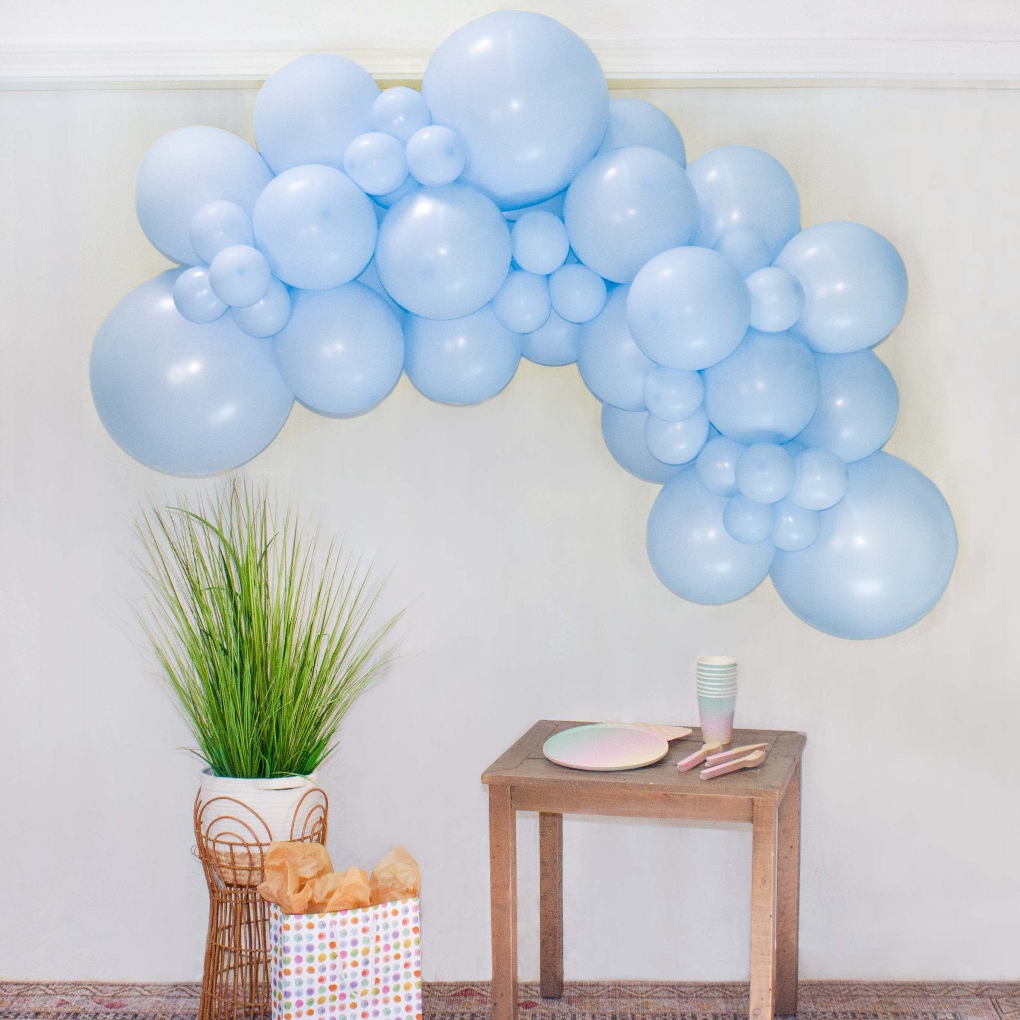 Blue Balloon Garland 5 foot