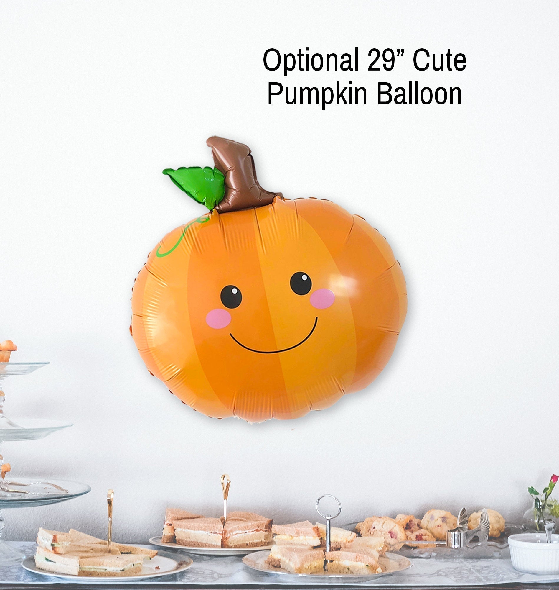 Blue Little Pumpkin Balloon Garland Kit