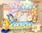 Bluey-Inspired Balloon Garland Kit