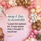 Moody Boho Balloon Garland Kit | Matte Mauve Blush Mocha DIY Arch