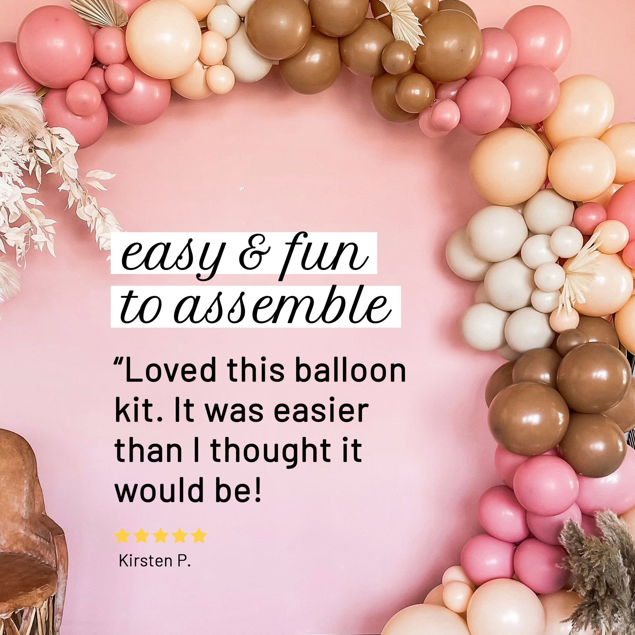 Moody Boho Balloon Garland Kit | Matte Mauve Blush Mocha DIY Arch