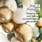 Tropical Safari Balloon Garland Kit – Sage Green, Gold & Linen