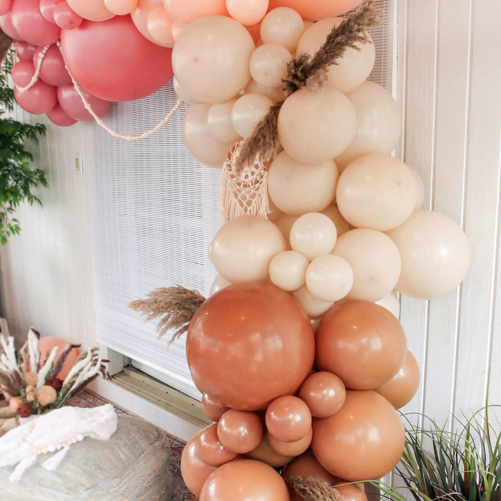 Moody Boho Balloon Garland Kit | Matte Mauve Blush Mocha DIY Arch