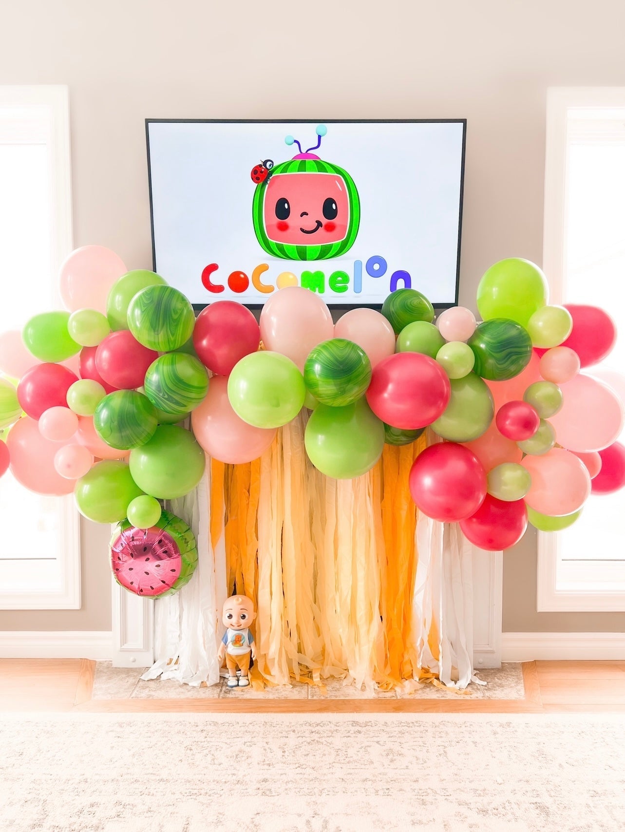 Fruity Balloon Garland Kit -Pink and Lime Green Main image