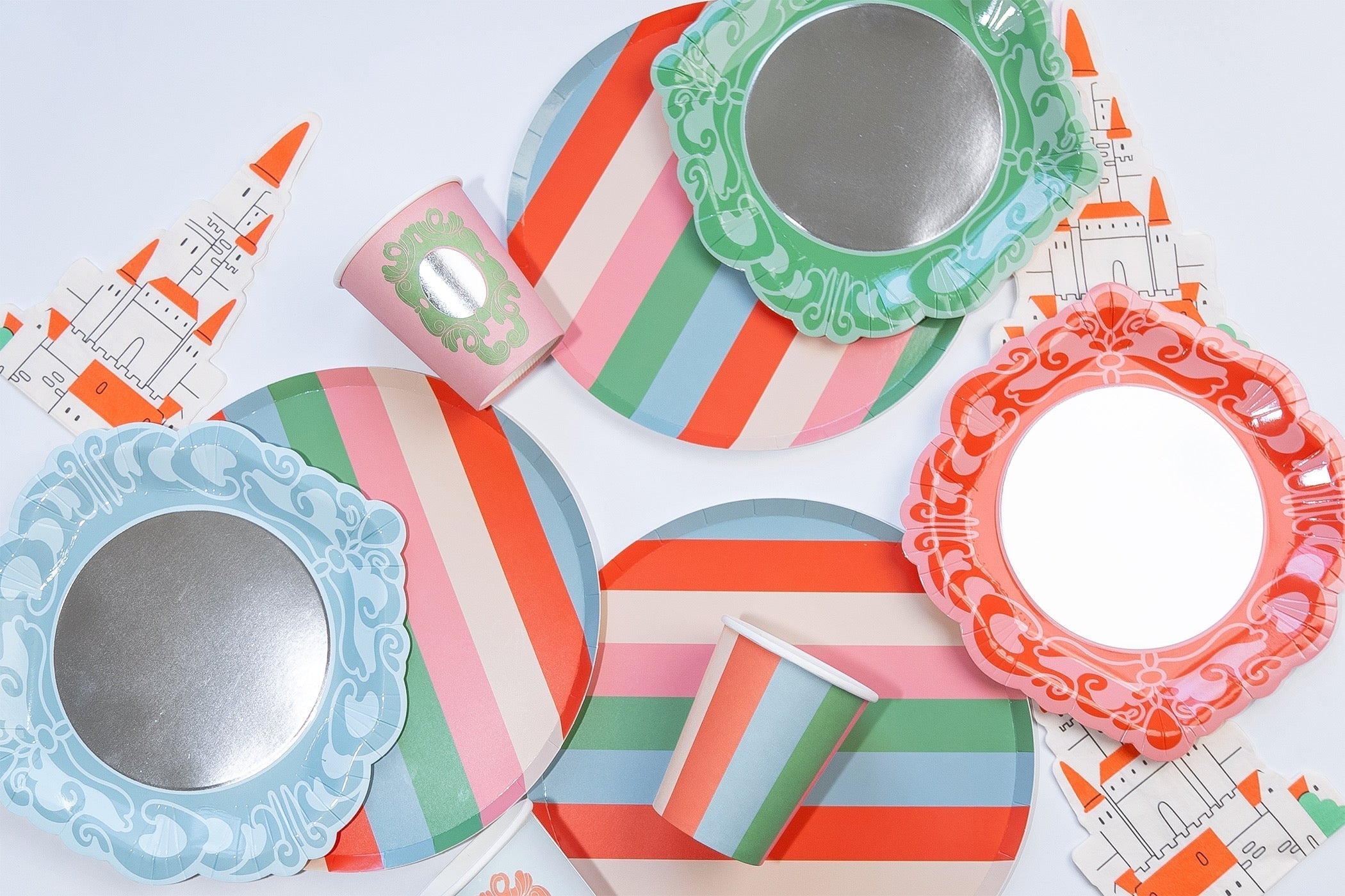 Princess Party Pack - Serves 12 Royal Princess Theme Tableware Kit