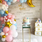 Blue Ice Balloon Garland Kit – Pink, Blue & White