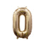 Giant Gold Number Balloon | 32" Metallic Foil | Numbers 0-9