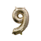 Giant Gold Number Balloon | 32" Metallic Foil | Numbers 0-9