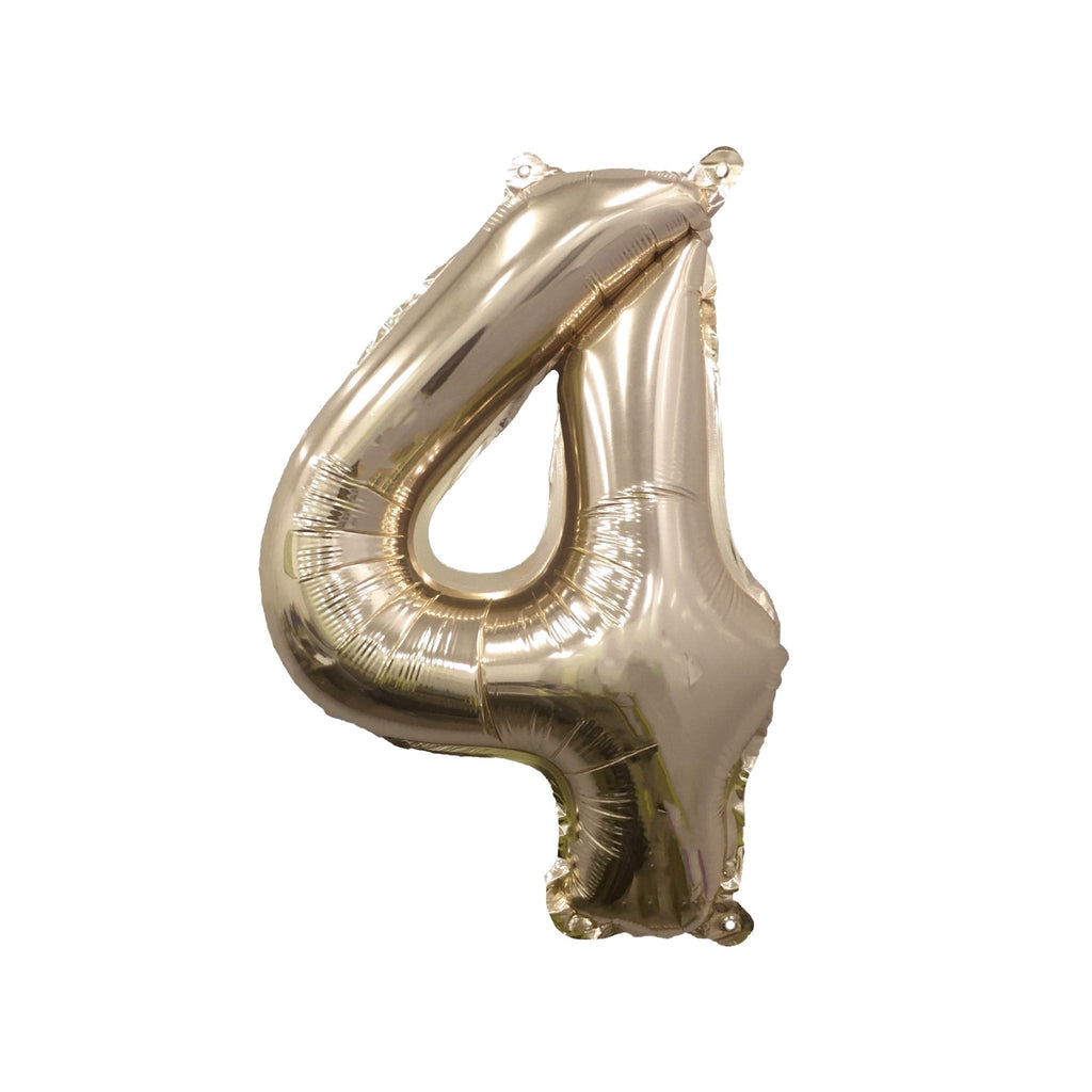 Giant Gold Number Balloon | 32" Metallic Foil | Numbers 0-9