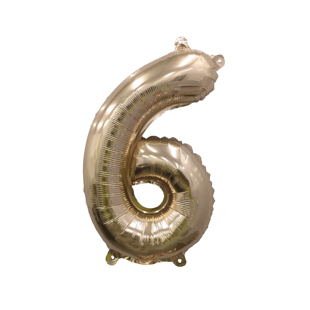 Giant Gold Number Balloon | 32" Metallic Foil | Numbers 0-9