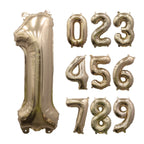 Giant Gold Number Balloon | 32" Metallic Foil | Numbers 0-9