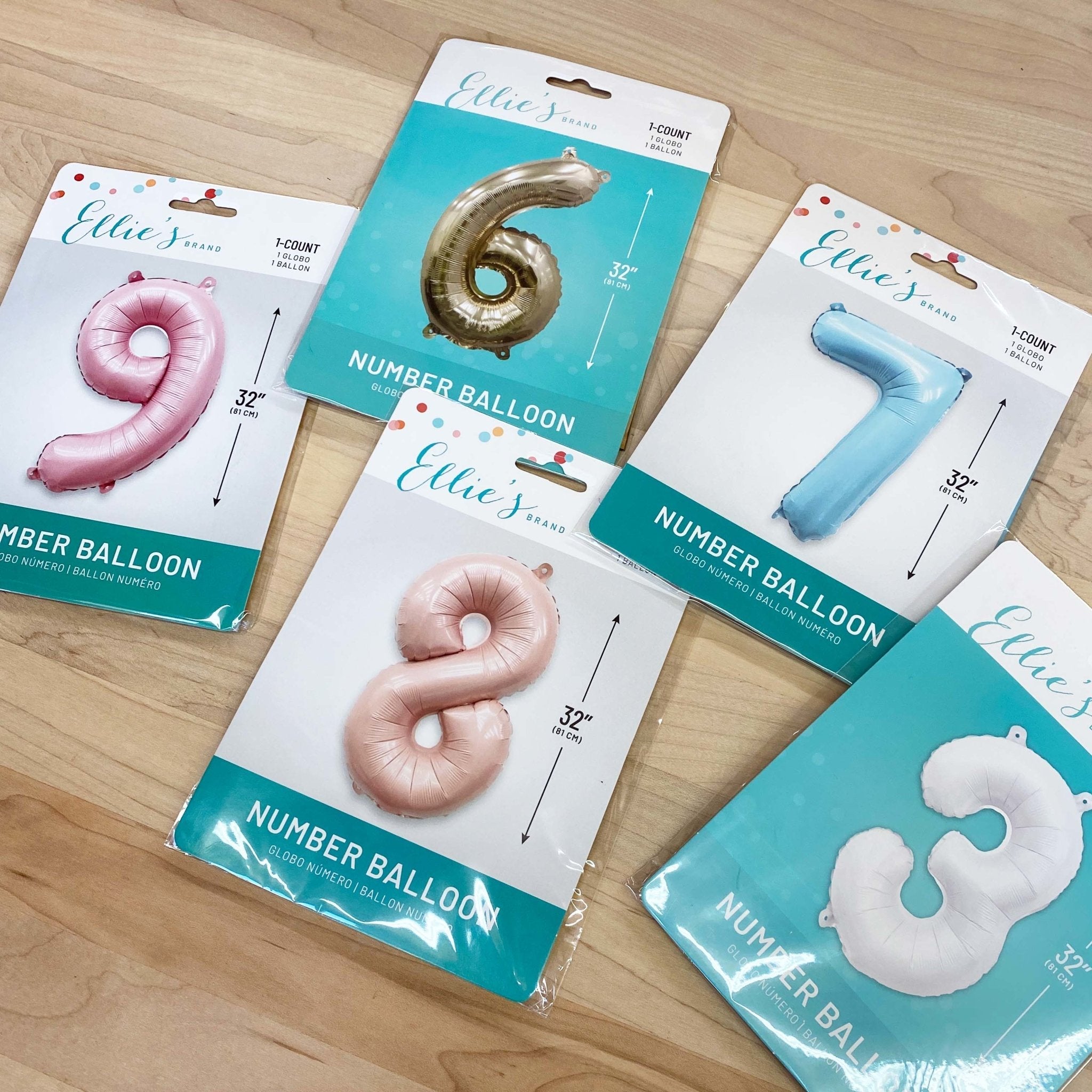 Giant Gold Number Balloon | 32" Metallic Foil | Numbers 0-9