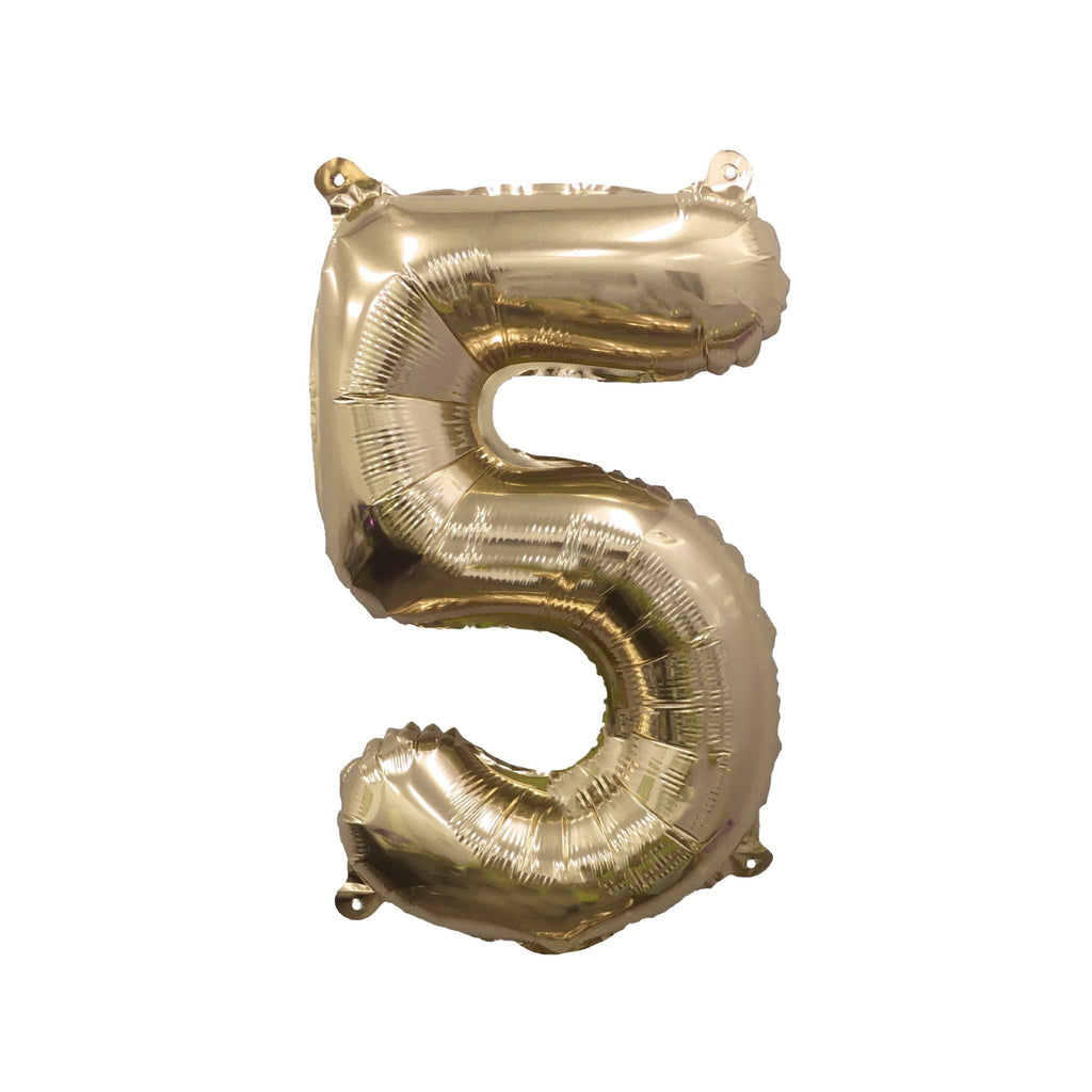 Giant Gold Number Balloon | 32" Metallic Foil | Numbers 0-9