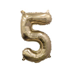 Giant Gold Number Balloon | 32" Metallic Foil | Numbers 0-9
