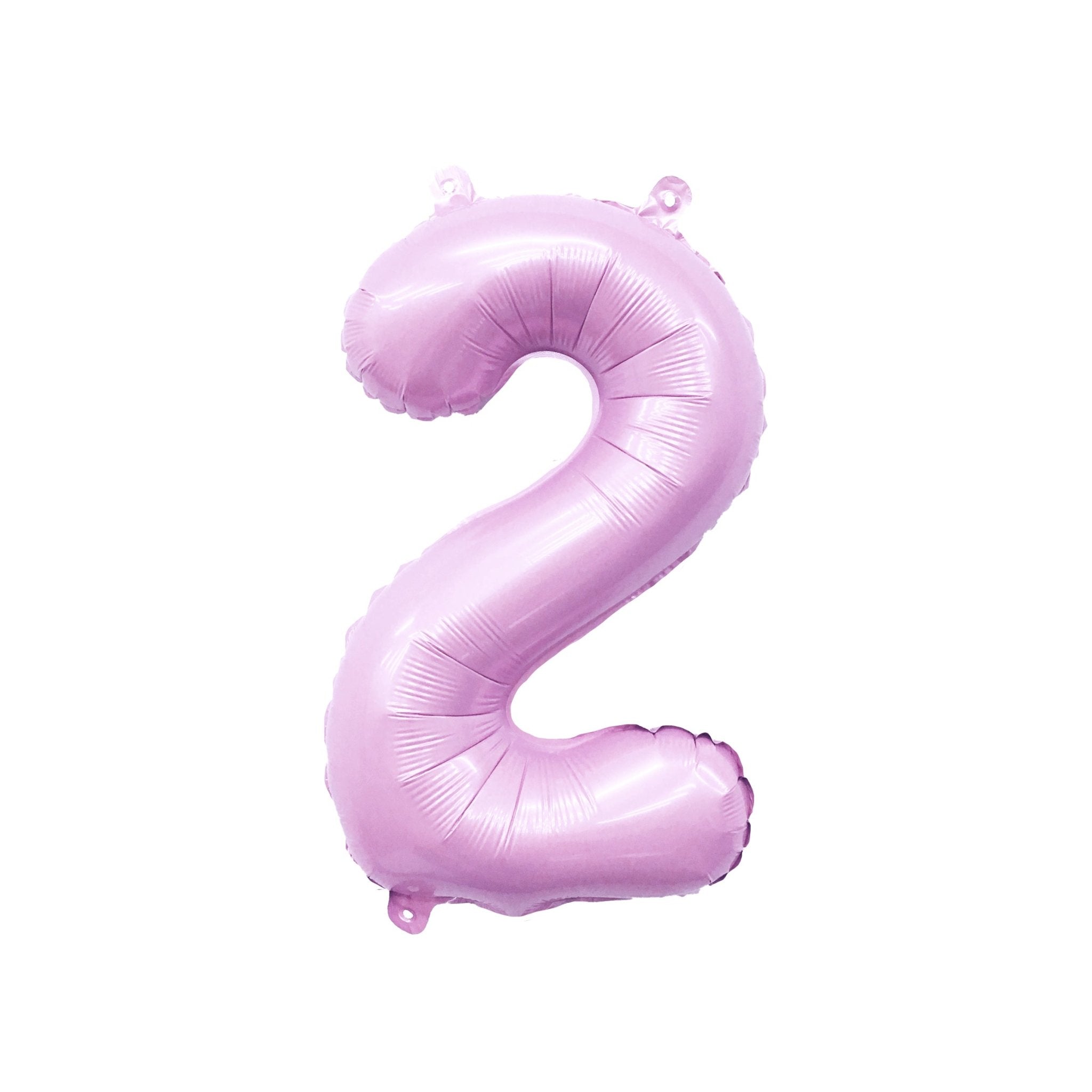 Pastel Lilac Pink Number Balloon | 32" Giant Foil | Numbers 0-9