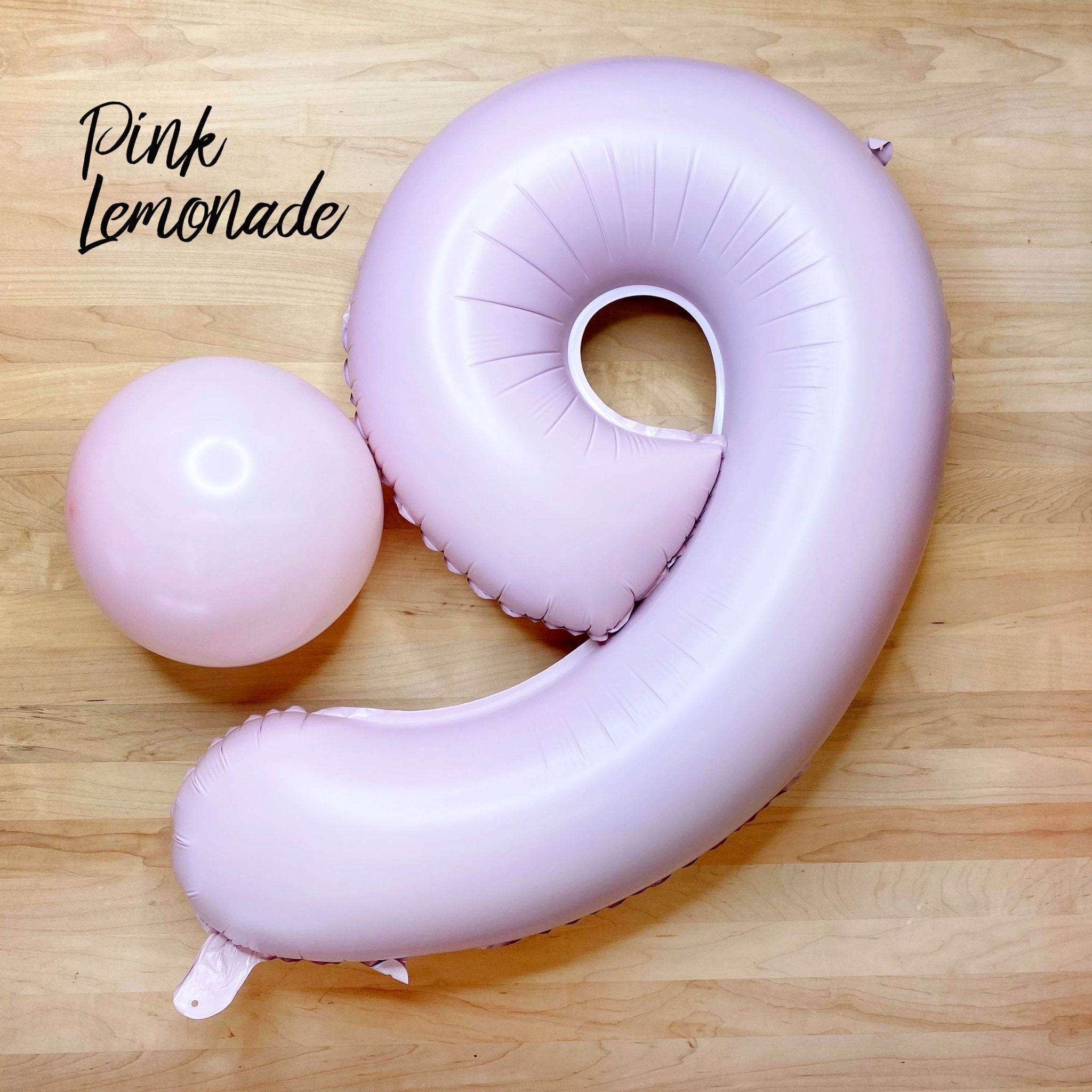 Pastel Lilac Pink Number Balloon | 32" Giant Foil | Numbers 0-9 Main image