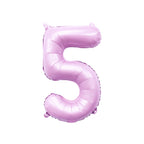 Pastel Lilac Pink Number Balloon | 32" Giant Foil | Numbers 0-9