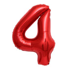 Red Number Balloon | 42" Giant Foil | Numbers 0-9