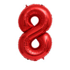 Red Number Balloon | 42" Giant Foil | Numbers 0-9