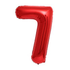 Red Number Balloon | 42" Giant Foil | Numbers 0-9