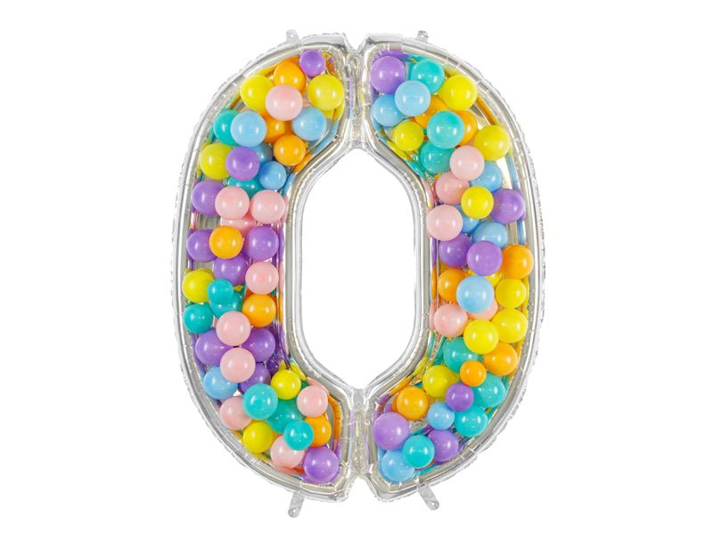 Letter 'Q' filled with colorful beads on a white background