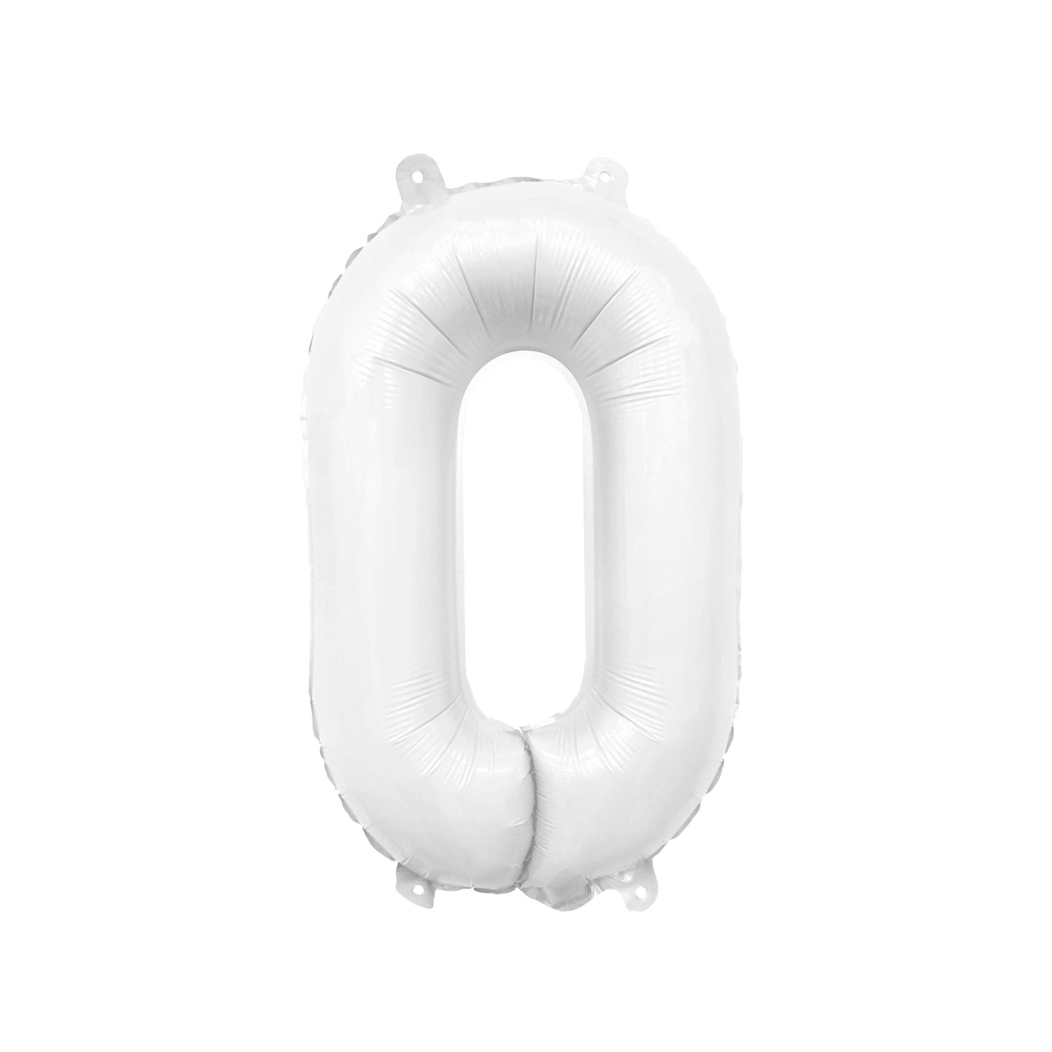 Giant White Number Balloon | 32" Foil | Numbers 0-9