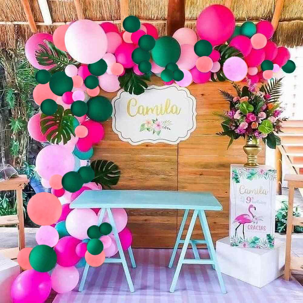 Girly Safari Balloon Garland Kit – Wild One Jungle Theme