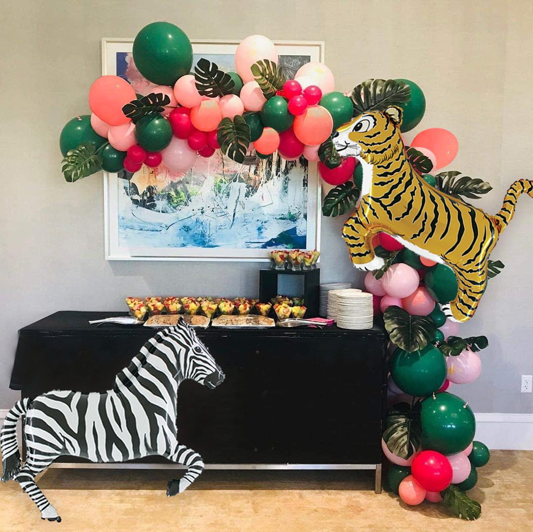 Girly Safari Balloon Garland Kit – Wild One Jungle Theme