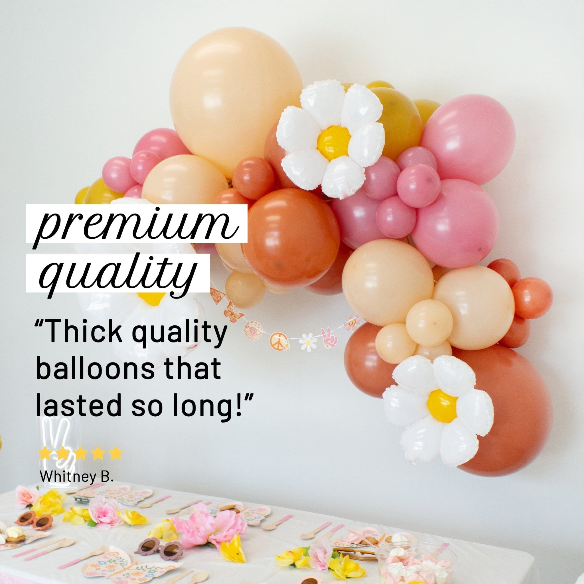 Groovy Balloon Garland Kit – Retro Party Decor