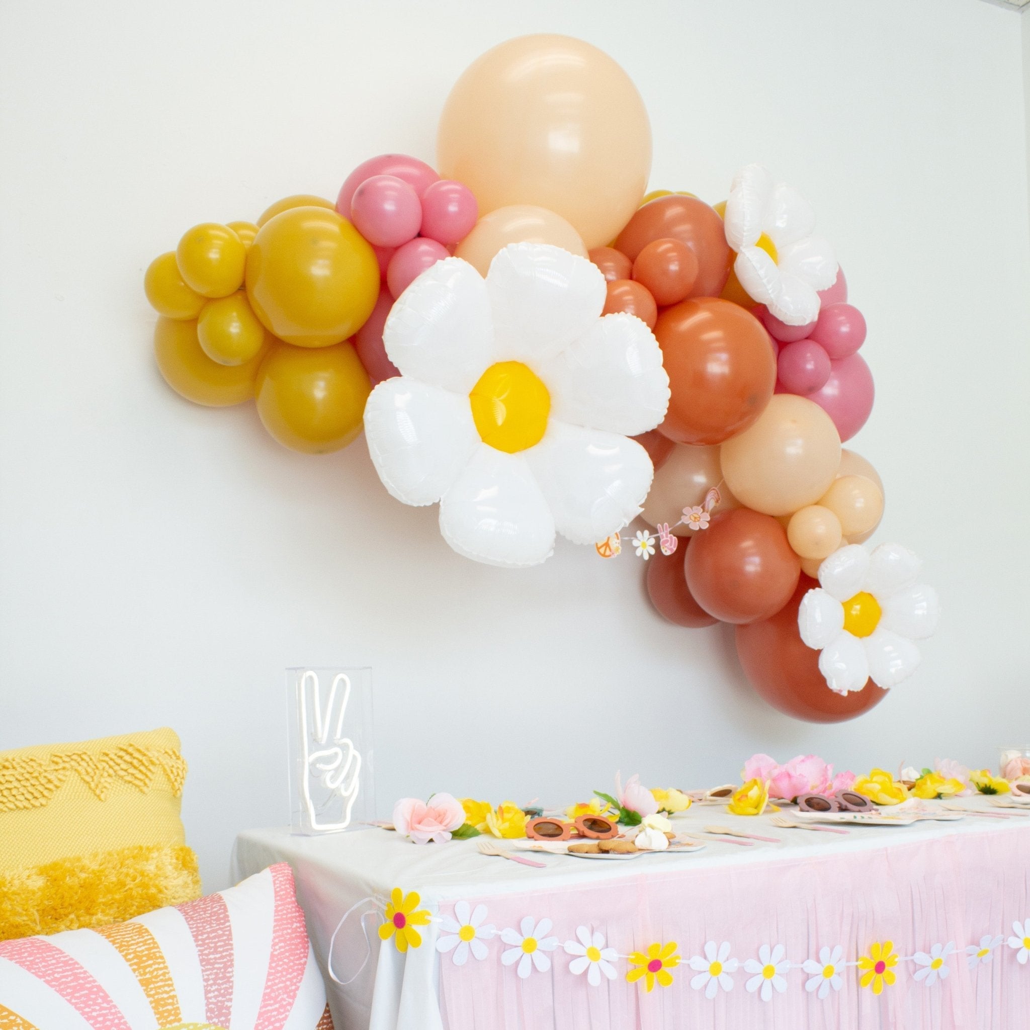 Groovy Balloon Garland Kit – Retro Party Decor