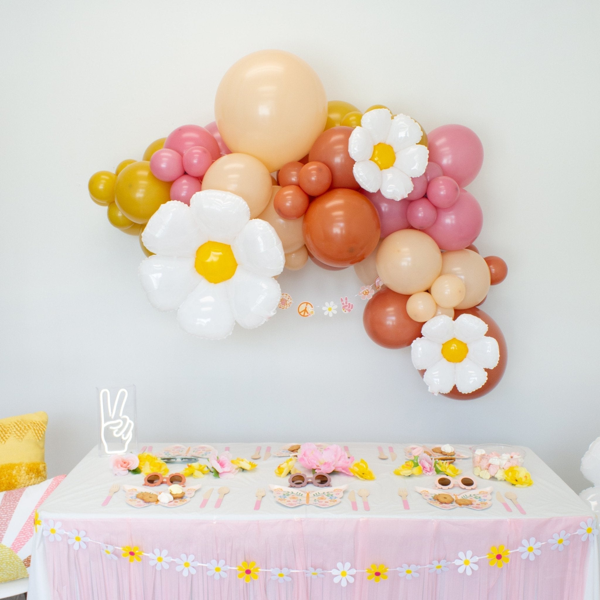 Groovy Balloon Garland Kit – Retro Party Decor