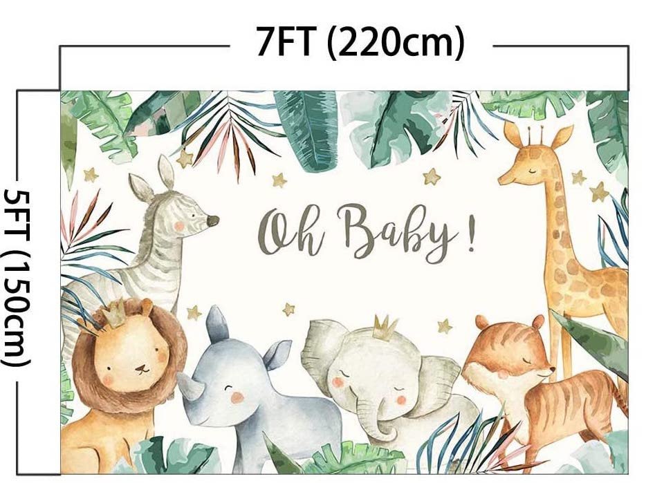 Jungle Baby Shower Backdrop Secondary image