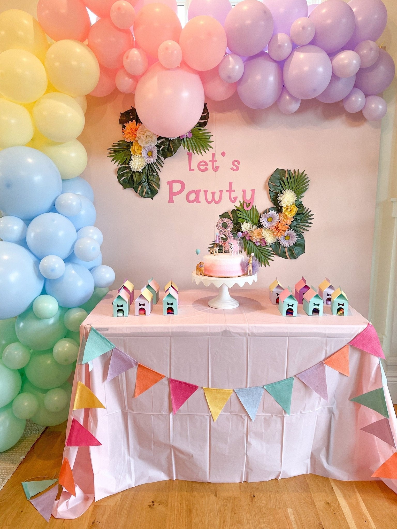 Pink Balloon Garland 5 Foot