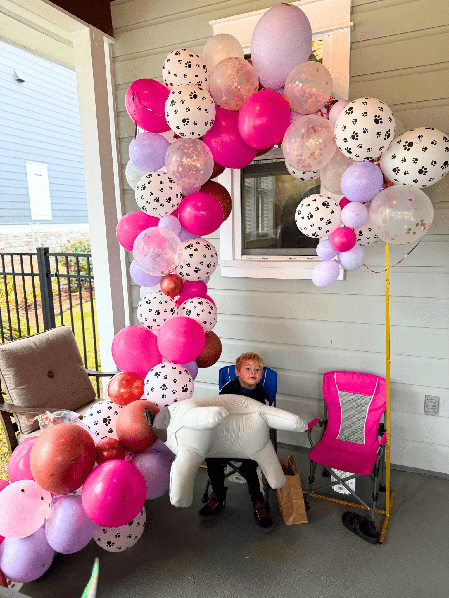 Pink Puppy Balloon Garland Kit Secondary image